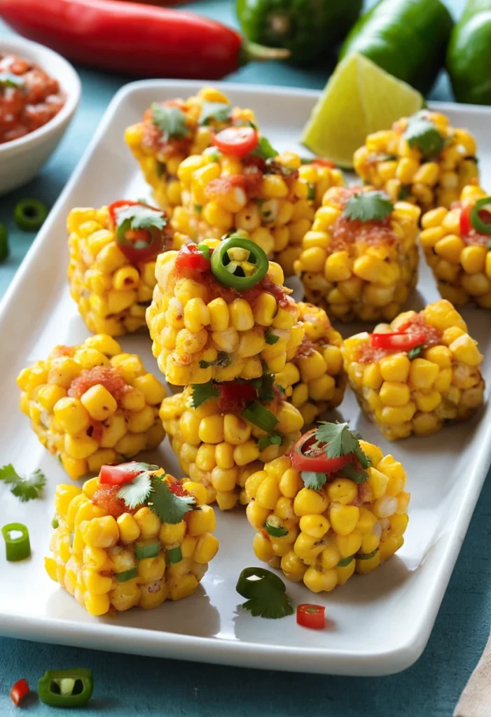 Spicy Mexican Corn Bites