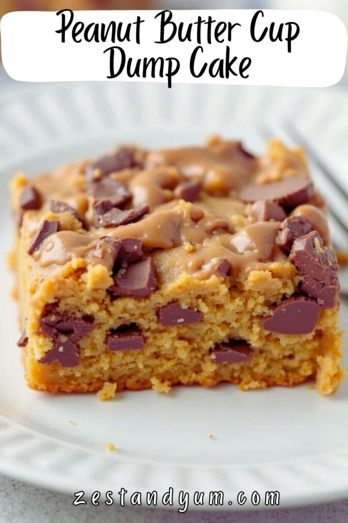 Peanut Butter Cup Dump Cake
