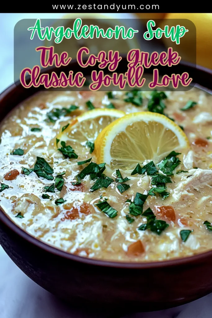 Avgolemono Soup –  The Cozy Greek Classic You’ll Love