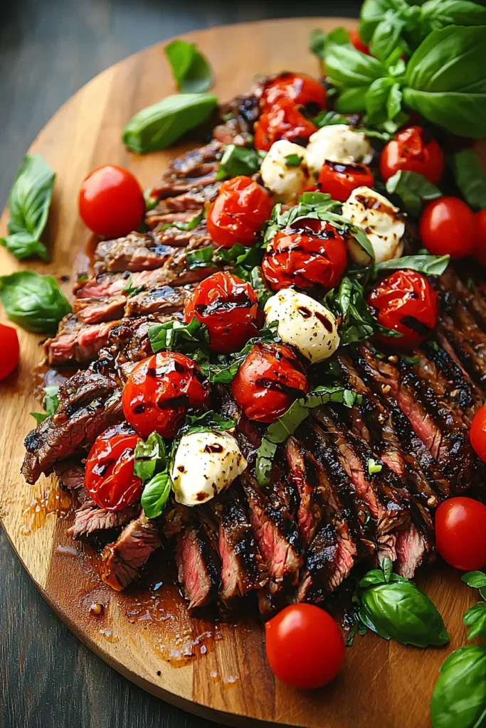 Balsamic Caprese Grilled Steak