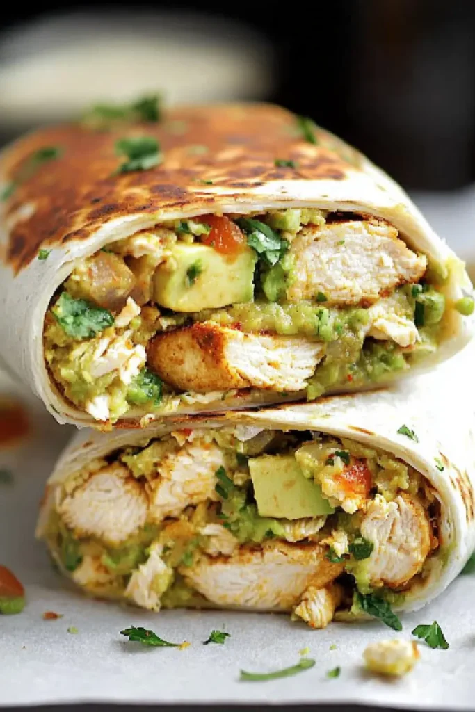 Chicken and Avocado Burritos