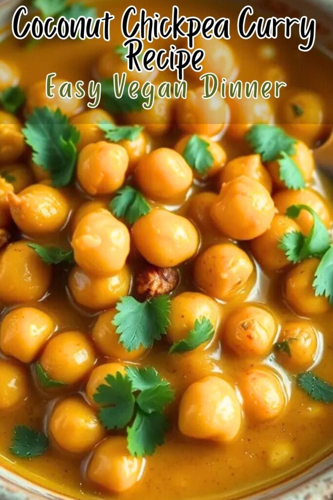 Coconut Chickpea Curry Recipe