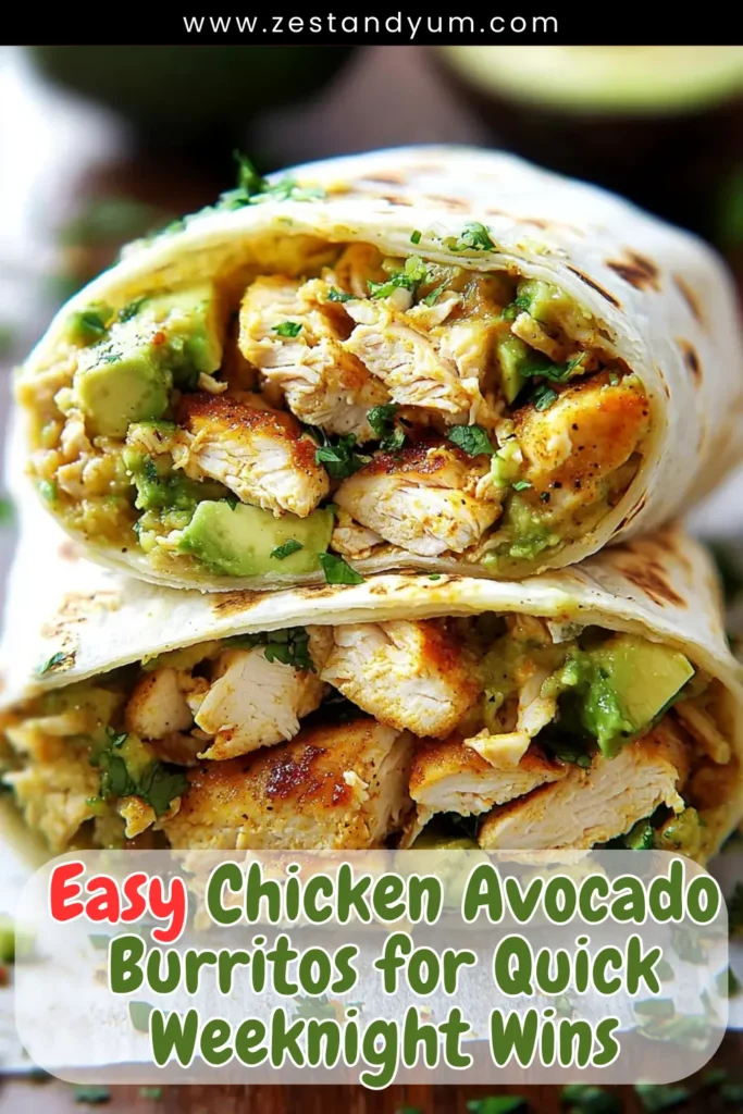 Easy Chicken Avocado Burritos for Quick Weeknight Wins