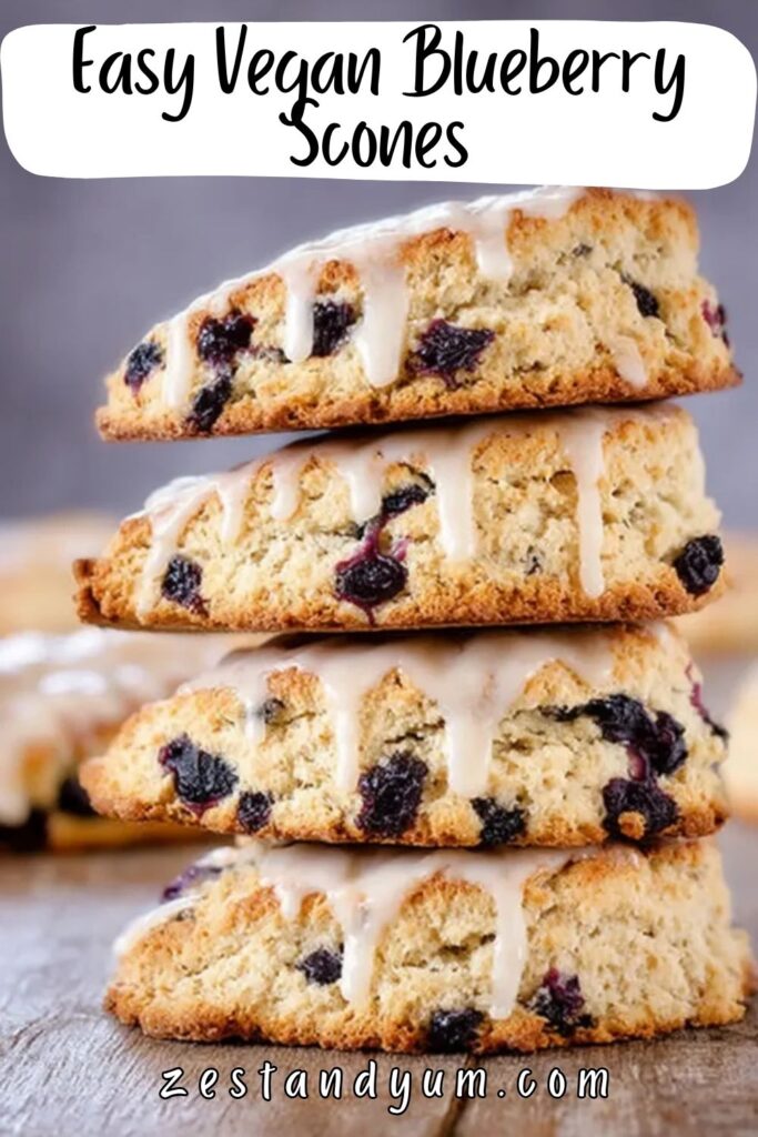 Easy Vegan Blueberry Scones