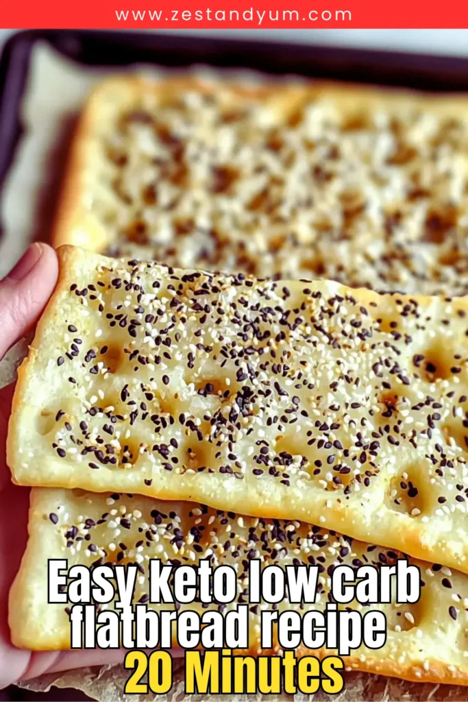 Easy keto low carb flatbread recipe