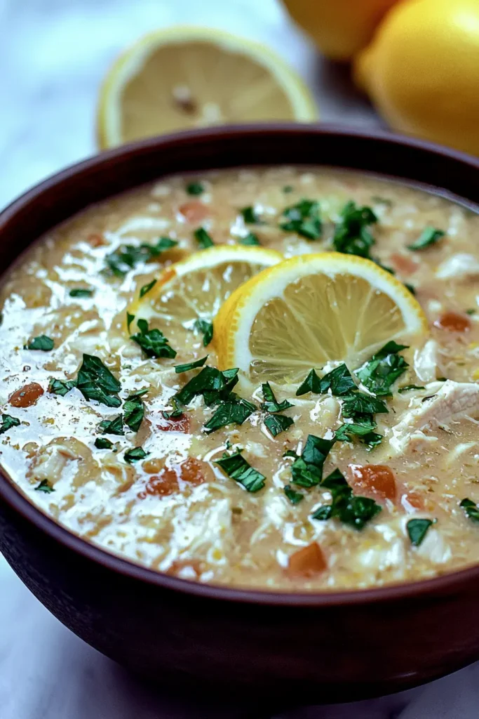 Greek Lemon Chicken Soup