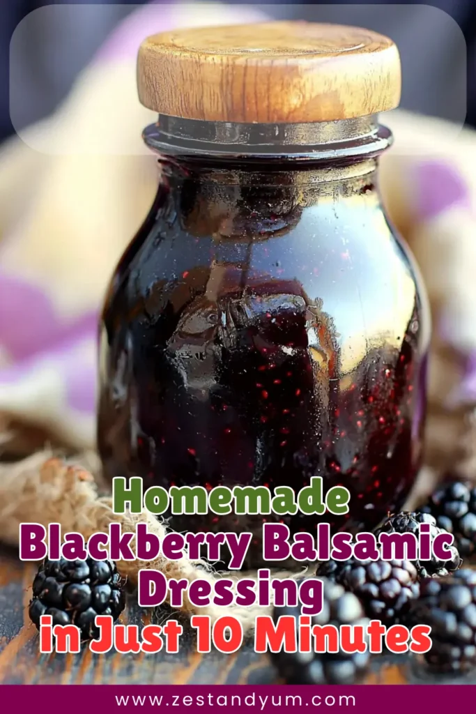 Homemade Blackberry Balsamic Dressing in Just 10 Minutes