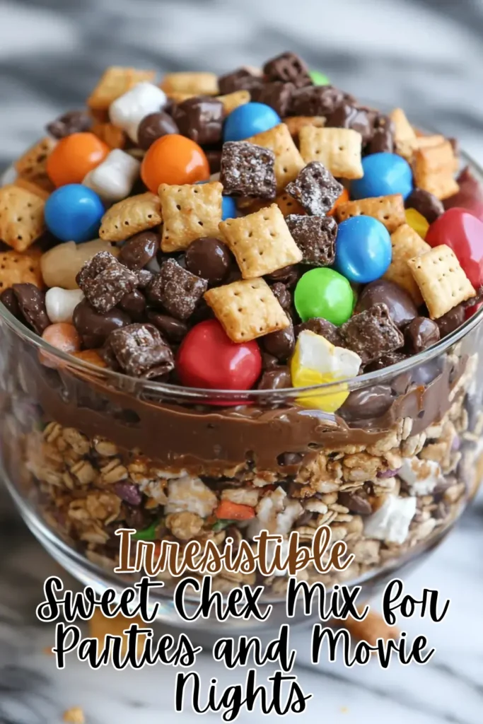 Irresistible Sweet Chex Mix for Parties and Movie Nights