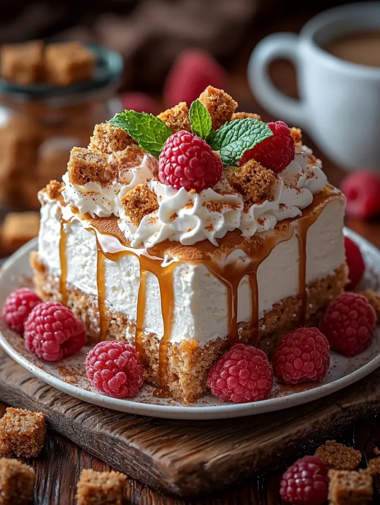 No Bake Biscoff Cheesecake