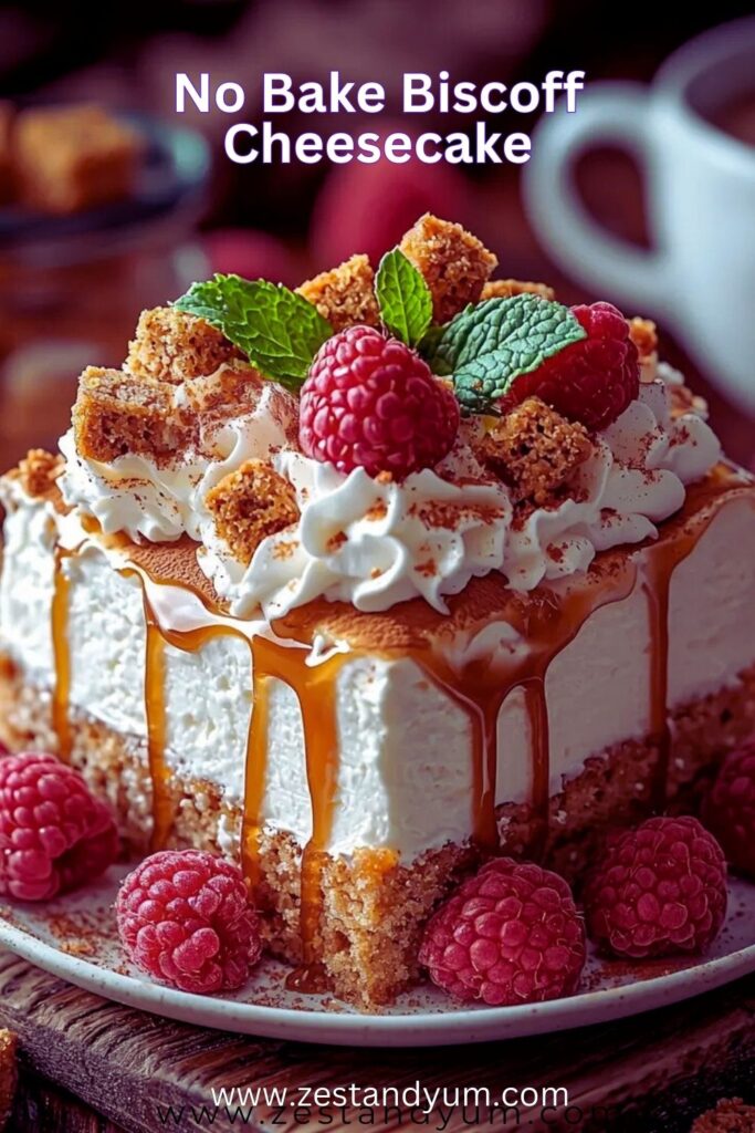 No Bake Biscoff Cheesecake