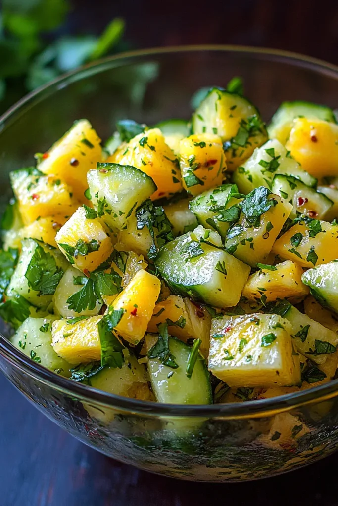 Pineapple Cucumber Salad
