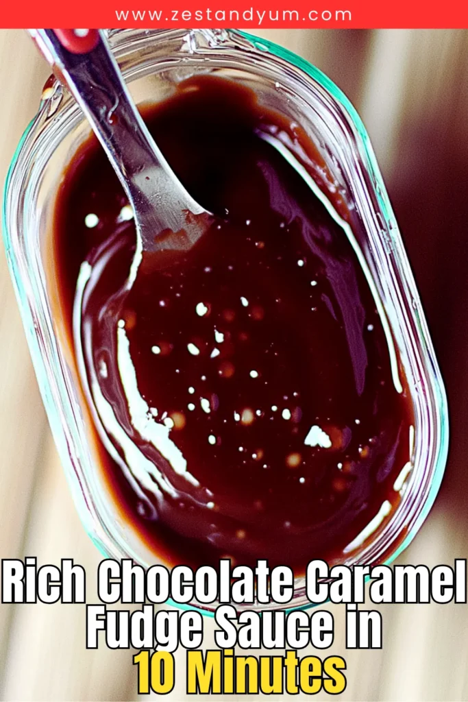 Rich Chocolate Caramel Fudge Sauce in 10 Minutes