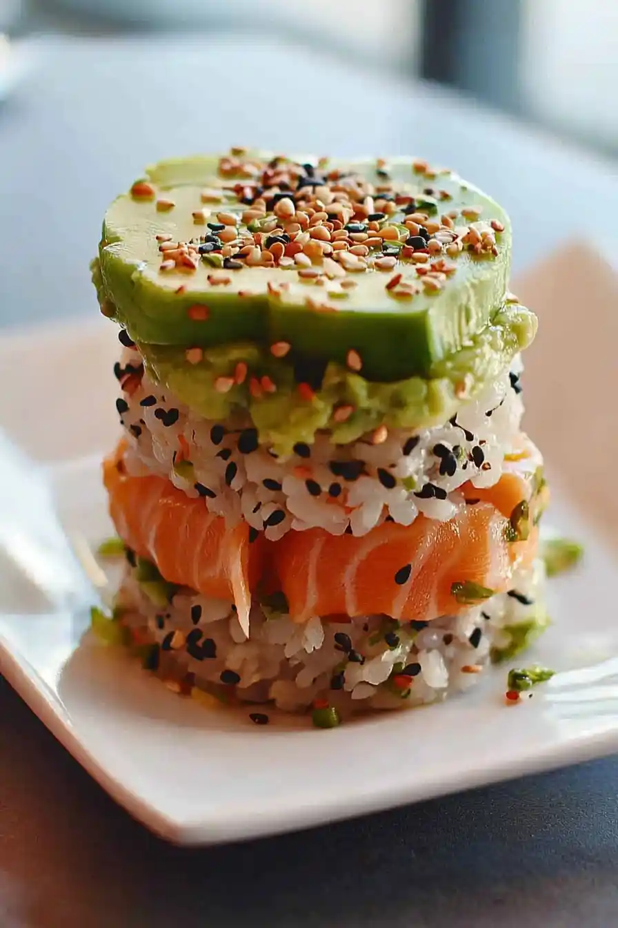 Easy Salmon Sushi Stacks You Can Make at Home