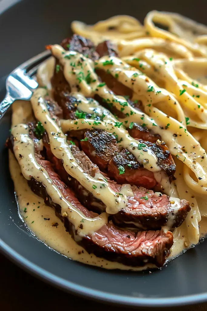 Steak Gorgonzola Alfredo