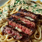 Steak Gorgonzola Alfredo
