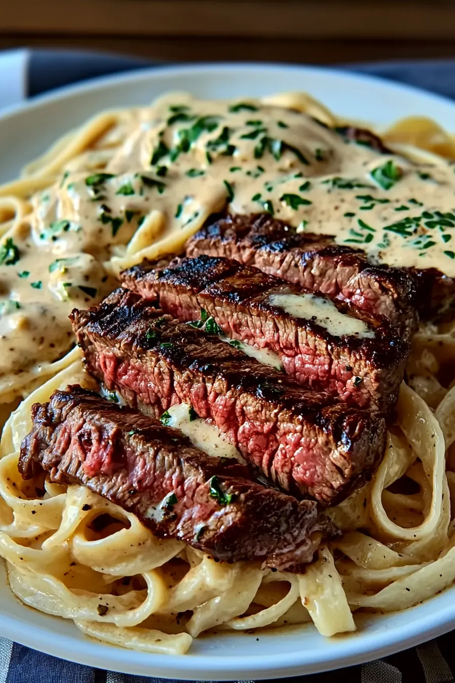 Steak Gorgonzola Alfredo