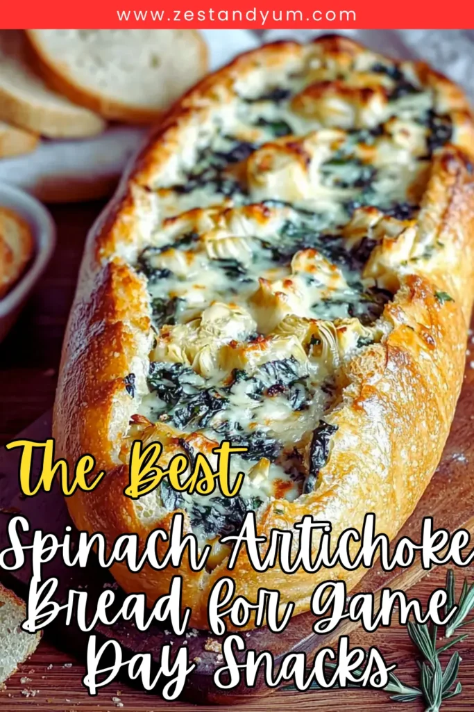 The Best Spinach Artichoke Bread for Game Day Snacks