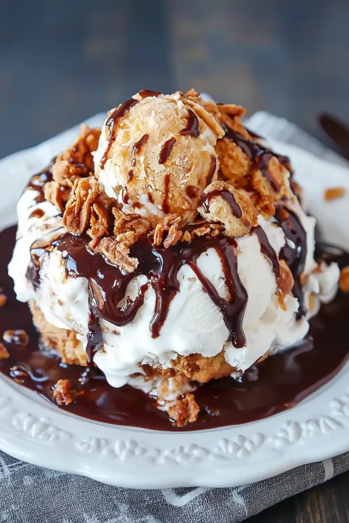 The Best Air Fryer Fried Ice Cream Recipe - Healthy and Delicious
