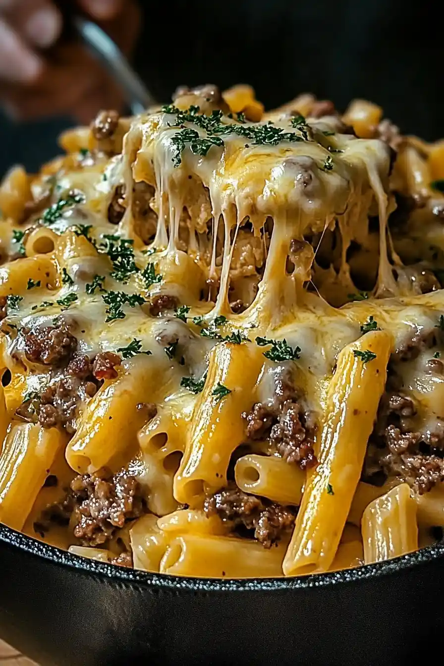 One-Pot Cheeseburger Alfredo That’s So Satisfying