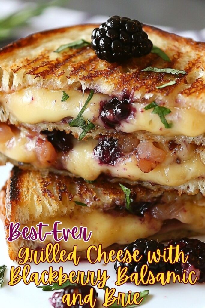 Best-Ever Grilled Cheese with Blackberry Balsamic and Brie