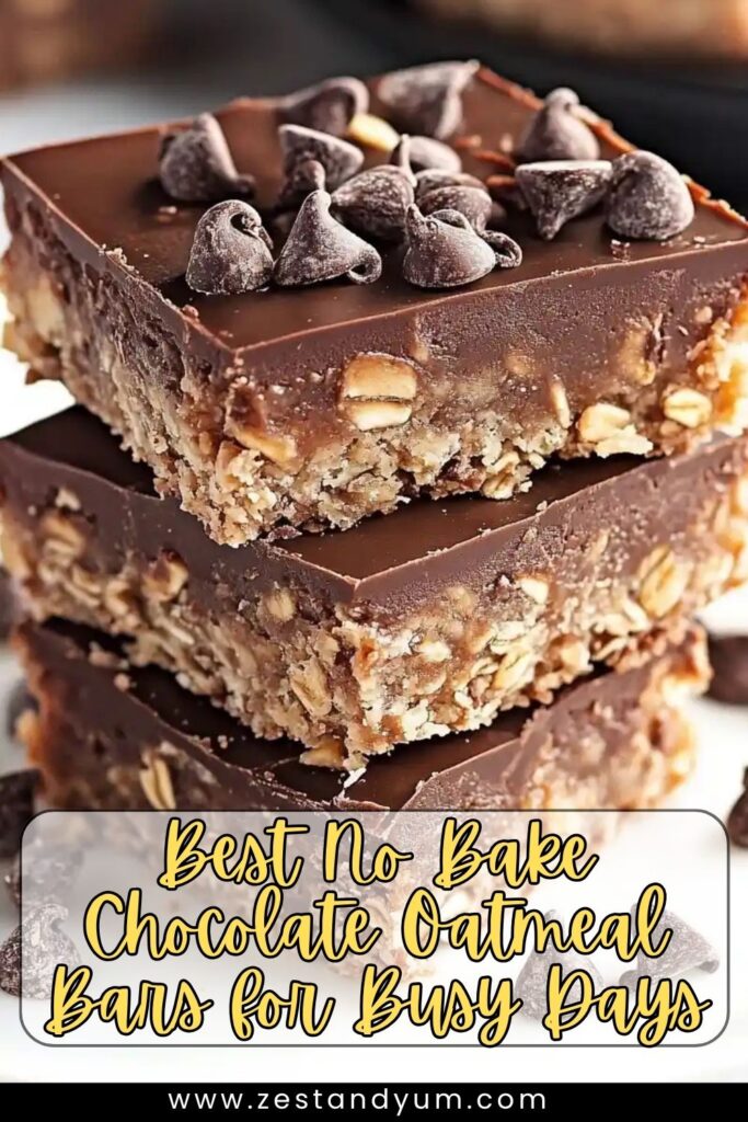 Best No Bake Chocolate Oatmeal Bars for Busy Days
