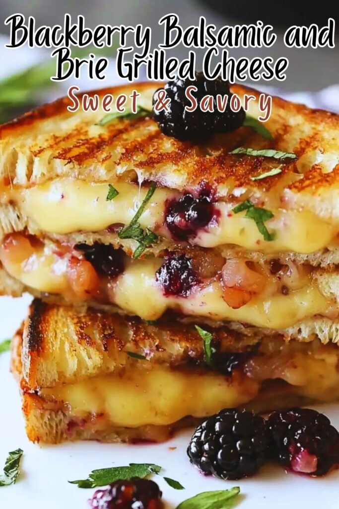 Blackberry Balsamic and Brie Grilled Cheese