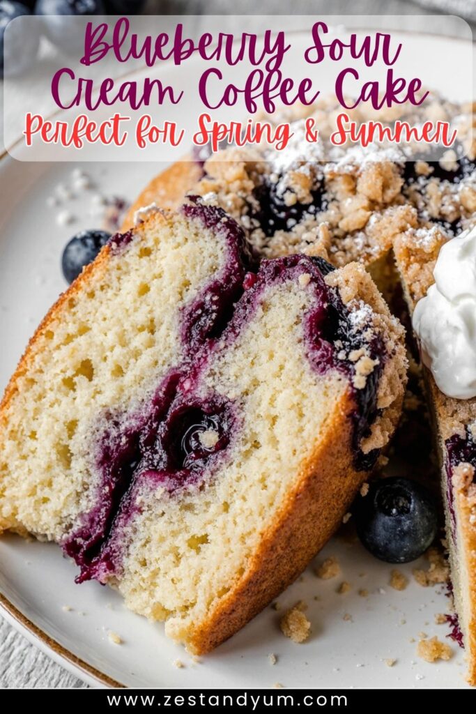 Blueberry Sour Cream Coffee Cake