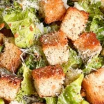 Easy Homemade Caesar Salad with Crunchy Croutons