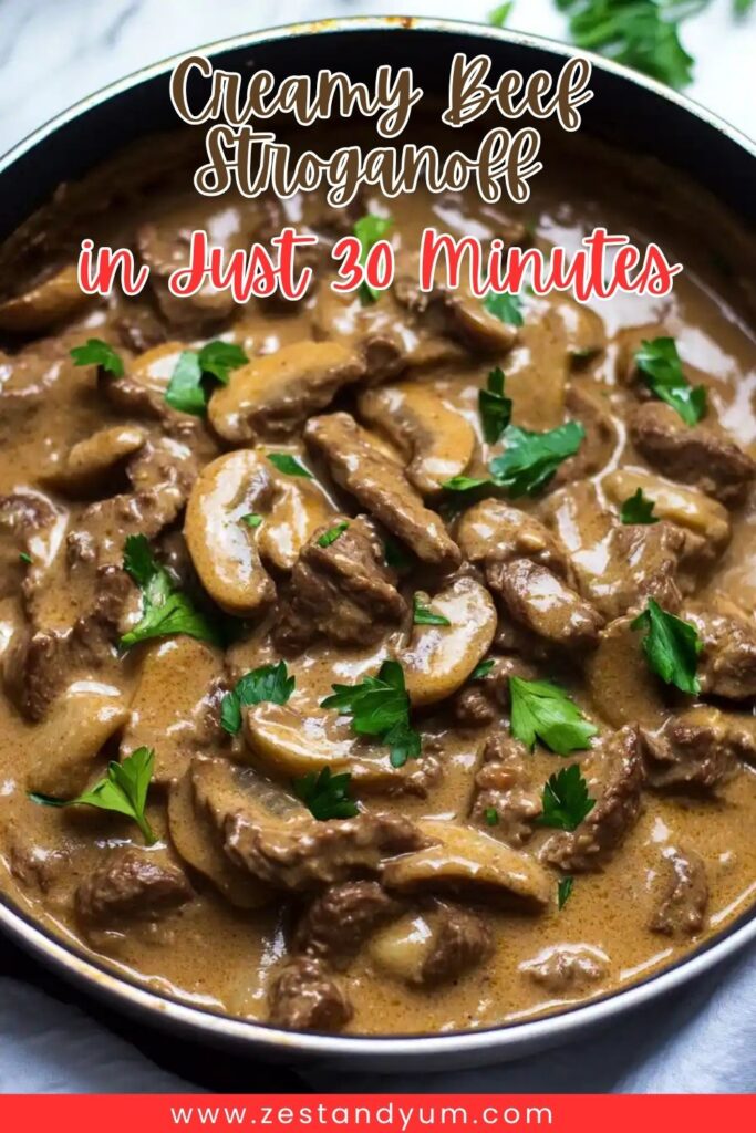 Creamy Beef Stroganoff in Just 30 Minutes