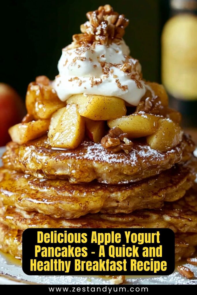 Delicious Apple Yogurt Pancakes - A Quick and Healthy Breakfast Recipe