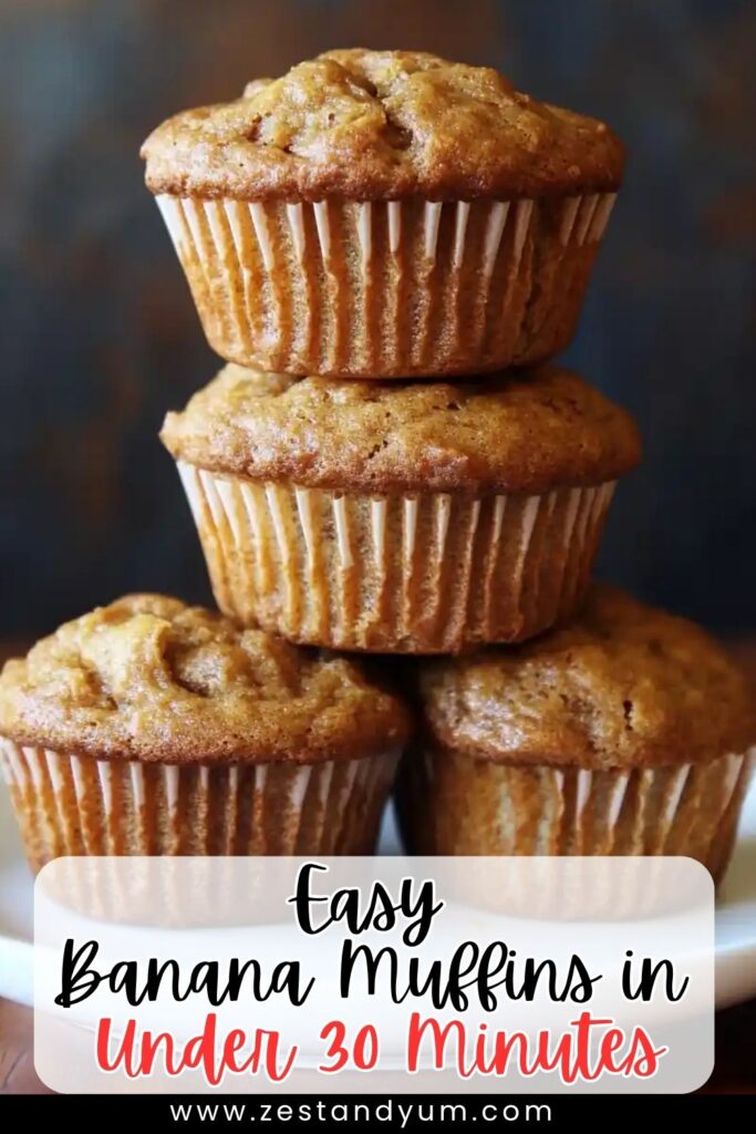 Easy Banana Muffins in Under 30 Minutes