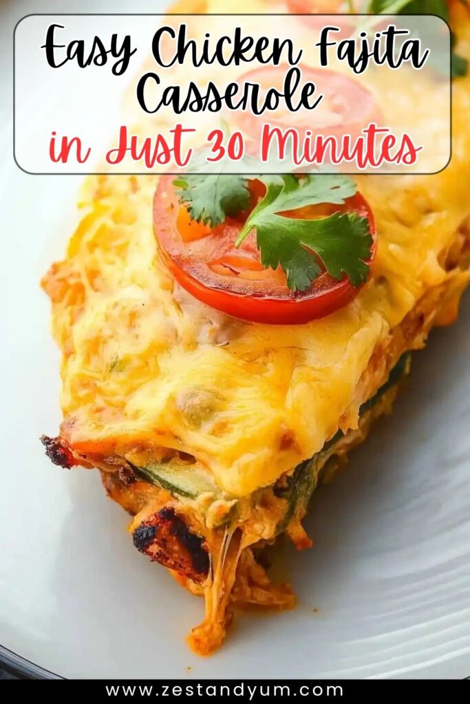 Easy Chicken Fajita Casserole in 30 Minutes