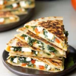 Spinach, Feta & Mozzarella Quesadilla You’ll Crave Weekly