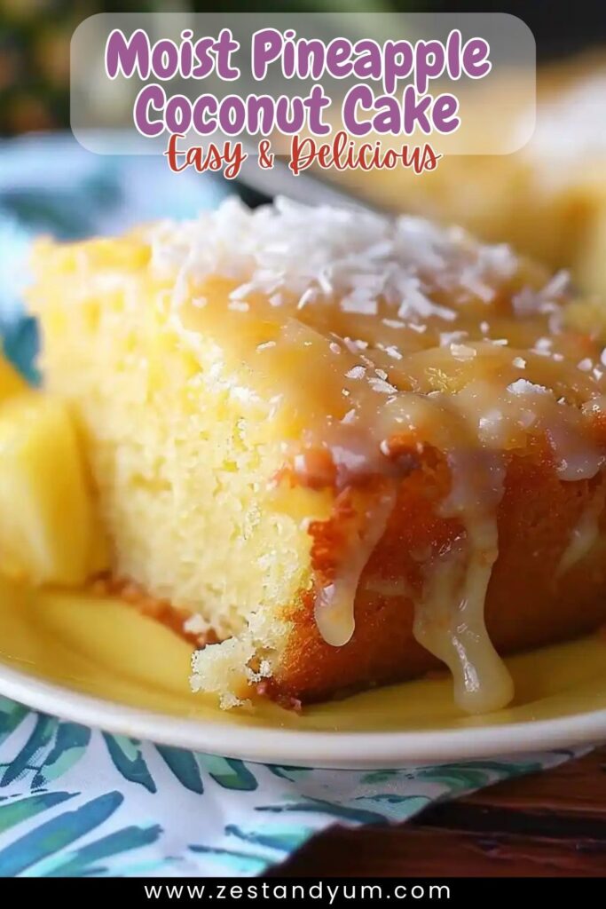 Moist Pineapple Coconut Cake