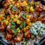 Easy Street Corn Chicken Rice Bowl in 30 Minutes