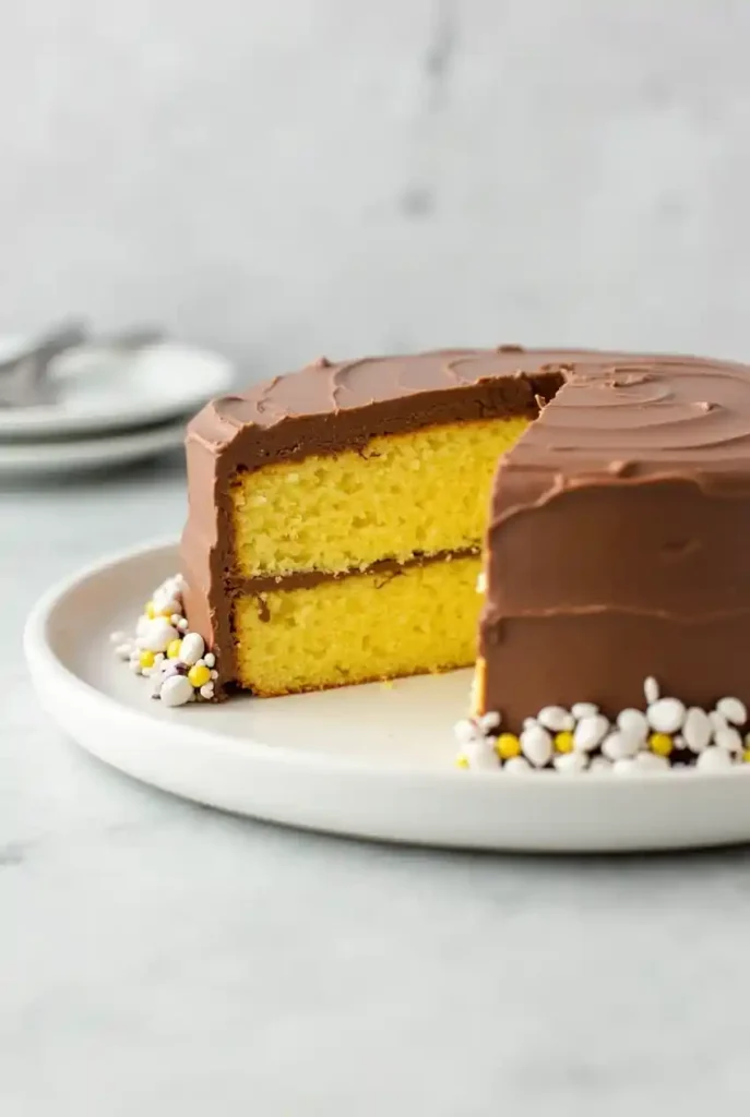 Classic Yellow Cake with Rich Chocolate Frosting