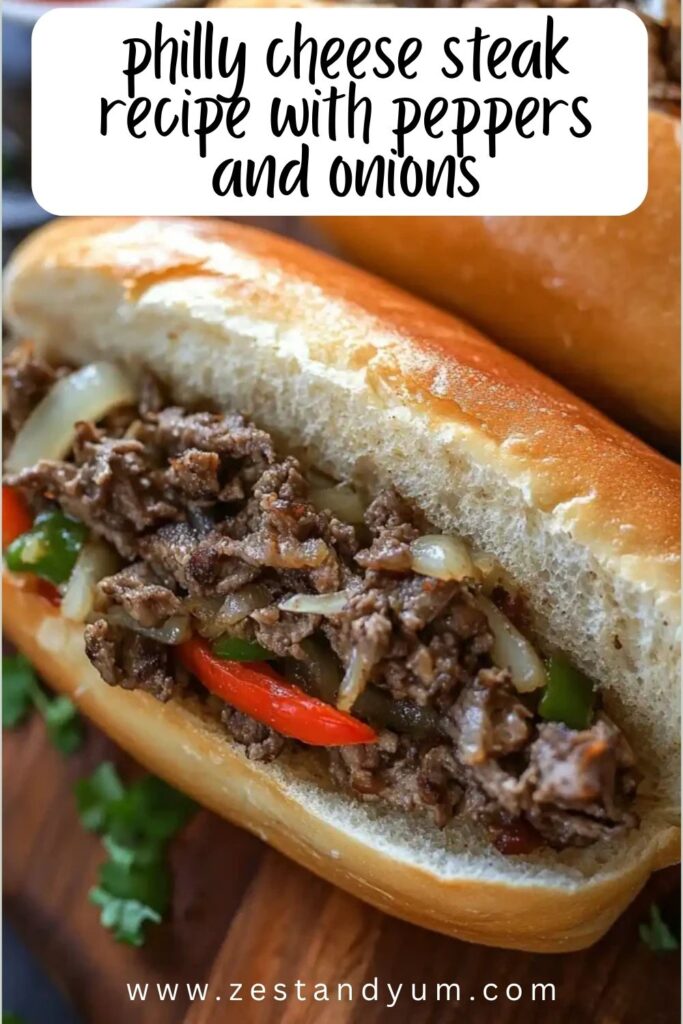 philly cheese steak recipe with peppers and onions 