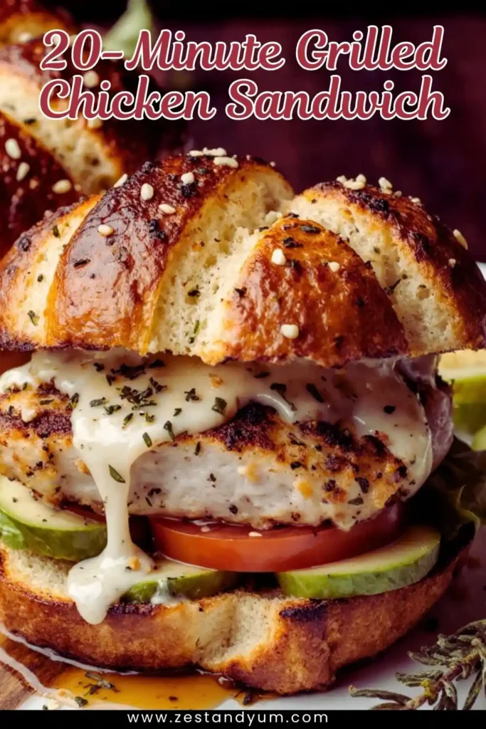 20-Minute Grilled Chicken Sandwich