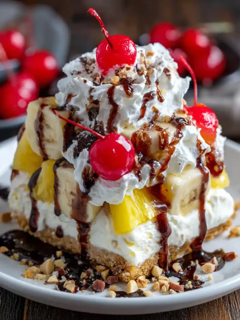 Banana Split Pie No-Bake
