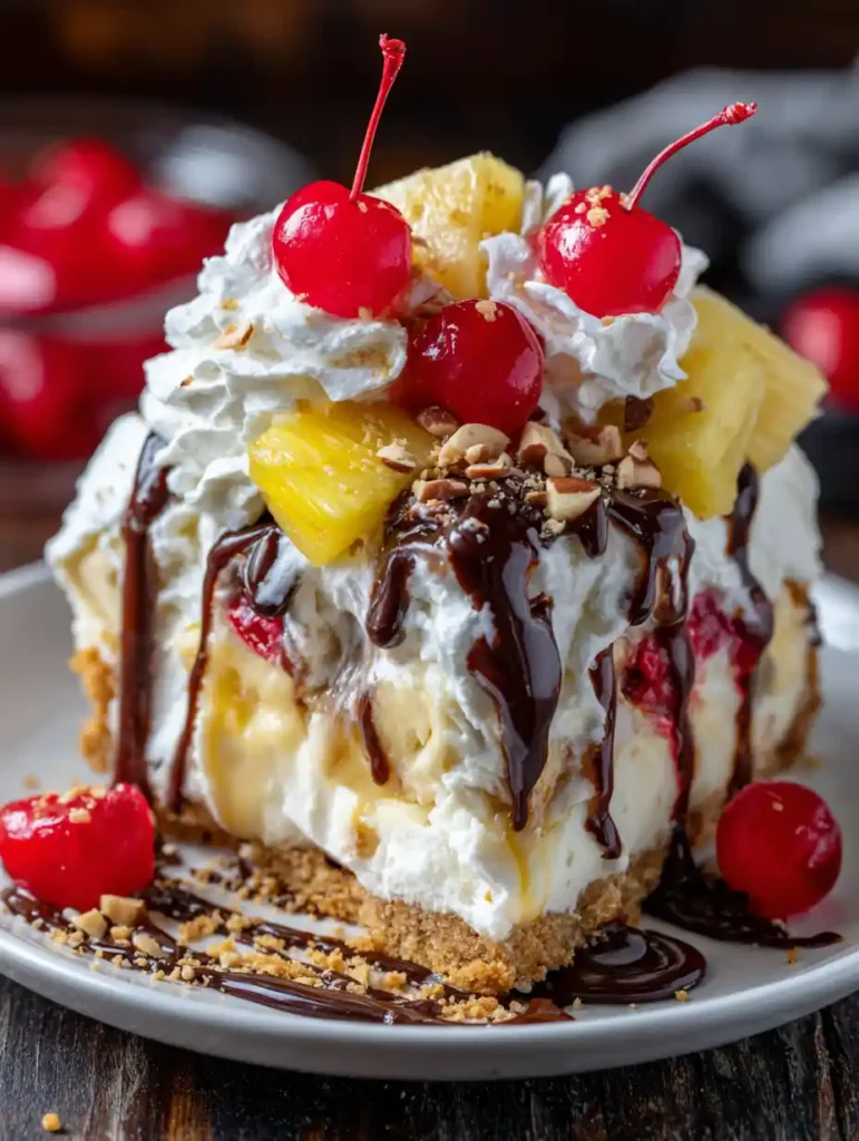 Banana Split Pie No-Bake
