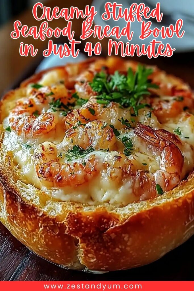 Creamy Stuffed Seafood Bread Bowl in Just 40 Minutes