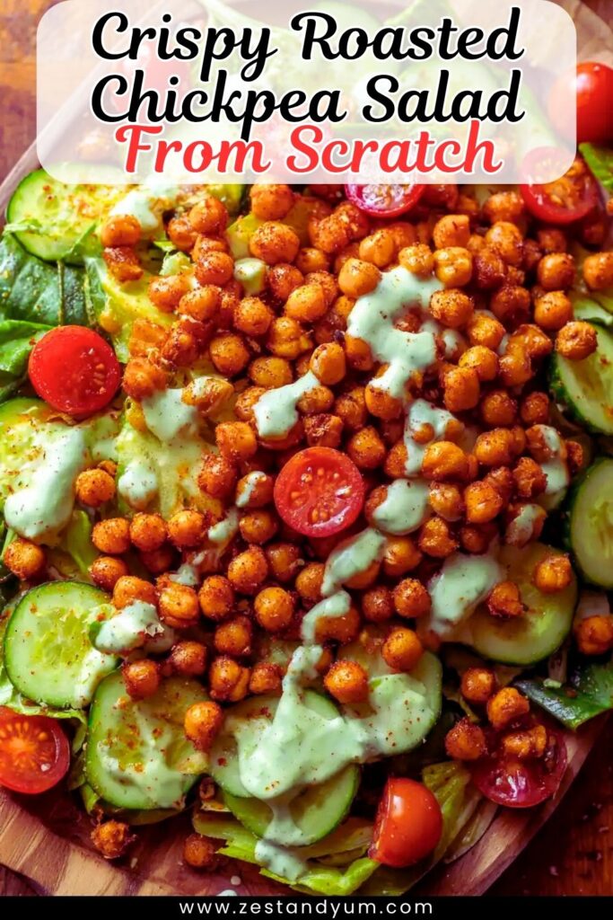Crispy Roasted Chickpea Salad