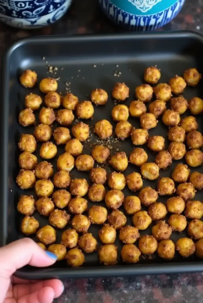Crispy roasted chickpea