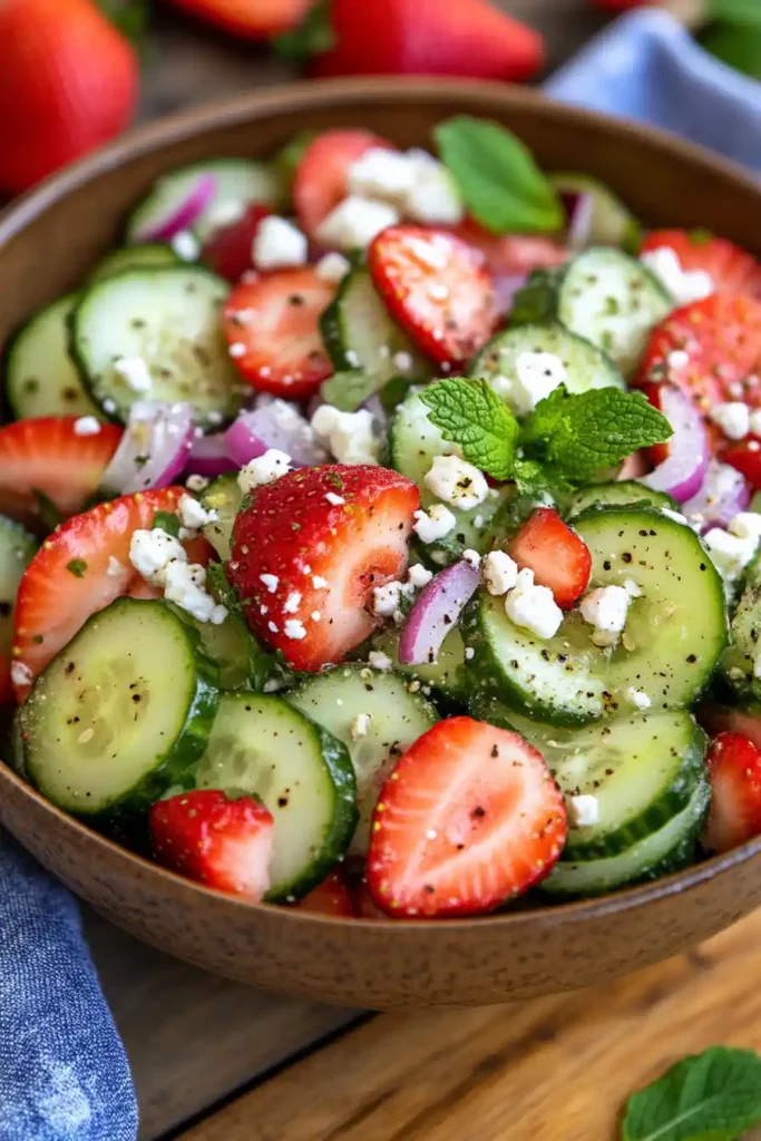 Cucumber Strawberry Salad