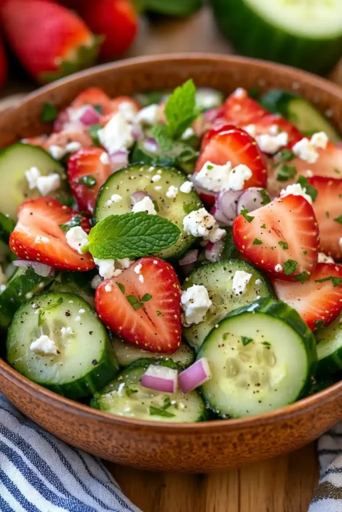 Cucumber Strawberry Salad