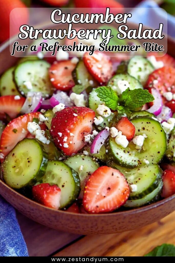 Cucumber Strawberry Salad