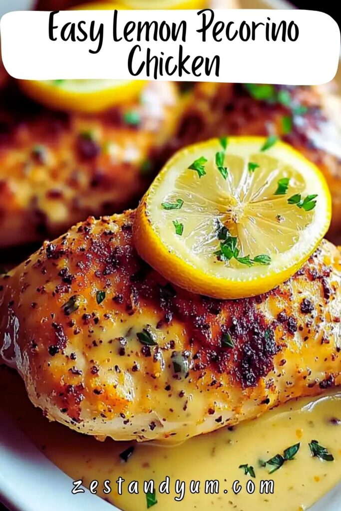 Easy Lemon Pecorino Chicken