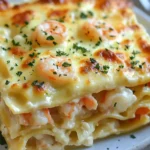 Garlic Butter Shrimp Scampi Lasagna