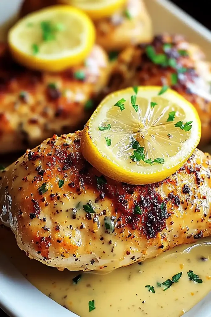 Juicy Lemon Pecorino Chicken Bursting with Zesty Flavor