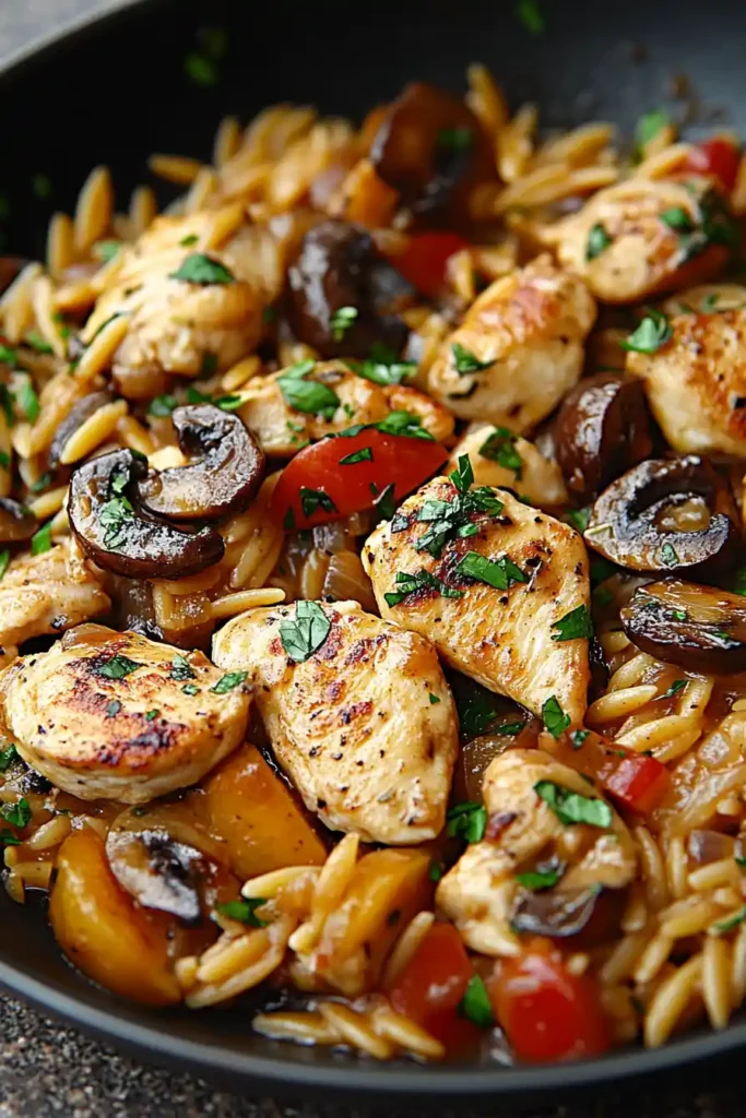 One-Pan Marsala Chicken Orzo for Easy Dinners